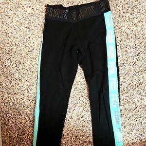PINK VICTORIA'S SECRET CROPPED YOGA Pants